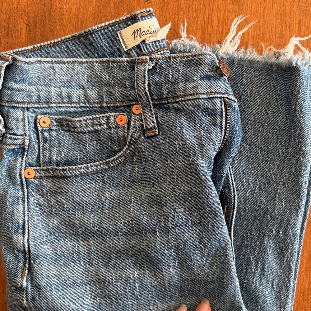 Madewell The Perfect Vintage Straight Jean in Ainsworth Wash Size 25 - Picture 5 of 12